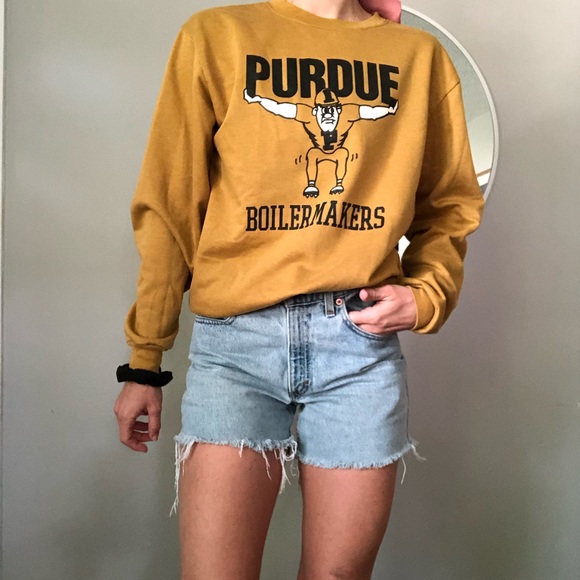 yellow purdue sweatshirt